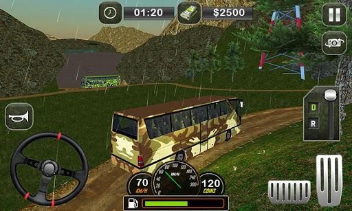 Army Bus Transporter Coach Fun - Gameplay image of android game