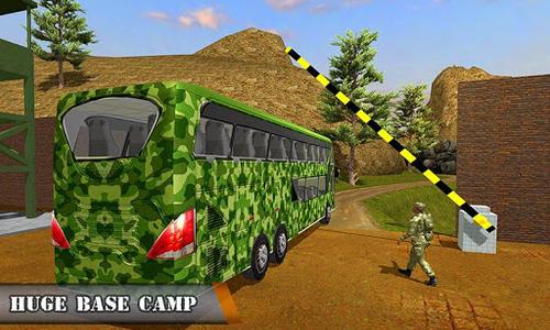 Army Bus Transporter Coach Fun - Gameplay image of android game