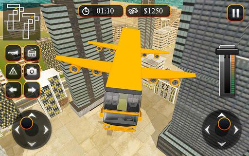 Flying School Bus Sim 2017 - عکس بازی موبایلی اندروید