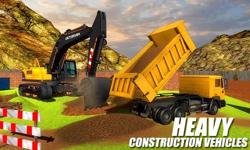 Heavy Excavator Crane - City Construction Sim ۲۰۱۷ - عکس بازی موبایلی اندروید