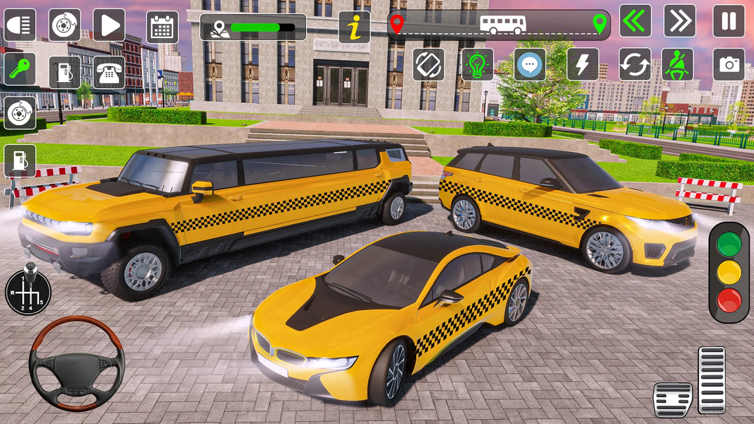 USA City Taxi Driver Mania Fun - Gameplay image of android game
