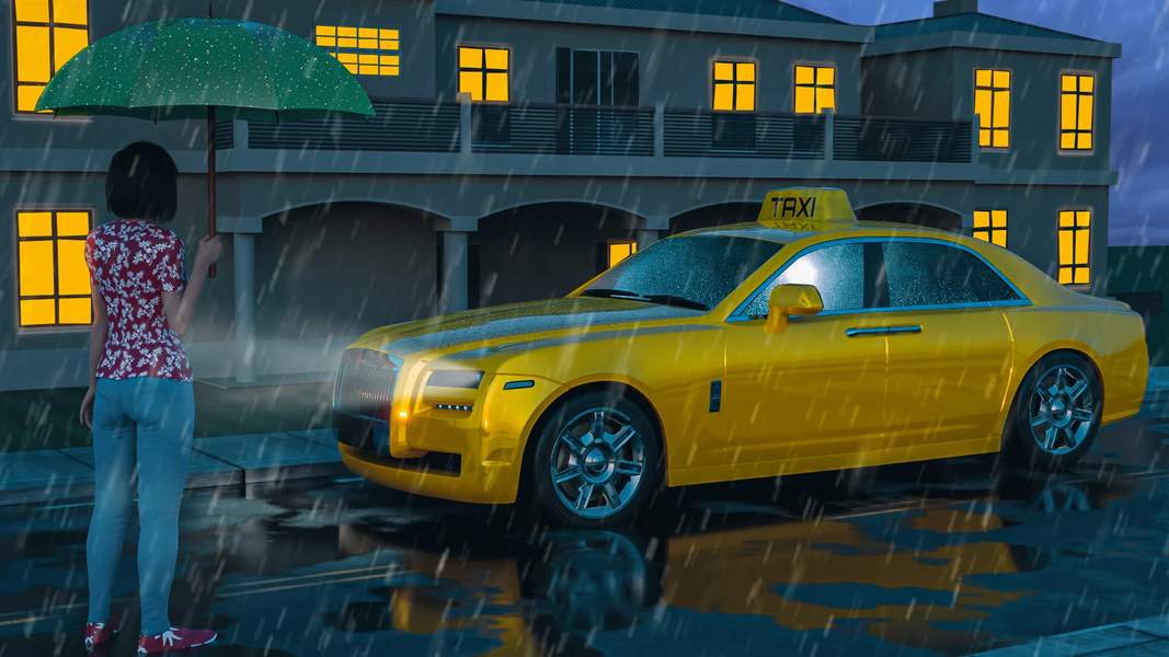 USA City Taxi Driver Mania Fun - عکس بازی موبایلی اندروید