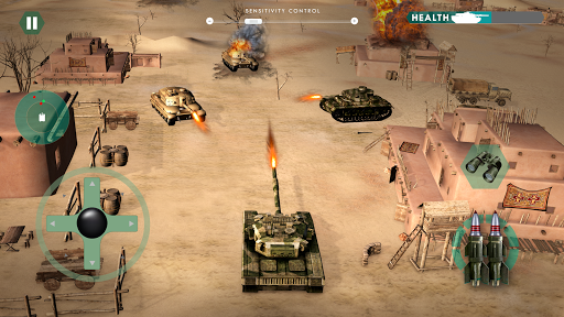 Tank Attack Blitz: War Game - Gameplay image of android game