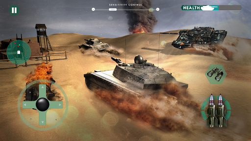 Tank Attack Blitz: War Game - Gameplay image of android game