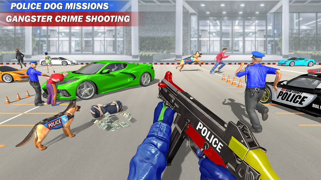 Police Dog Crime Chase Game 3D - Gameplay image of android game