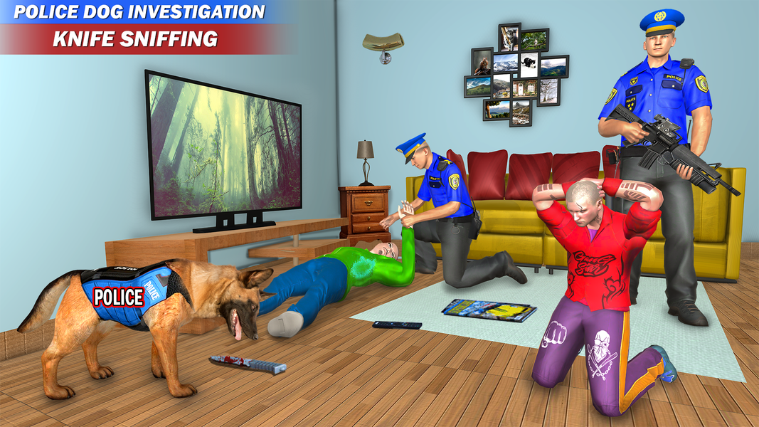 Police Dog Crime Chase Game 3D - Gameplay image of android game