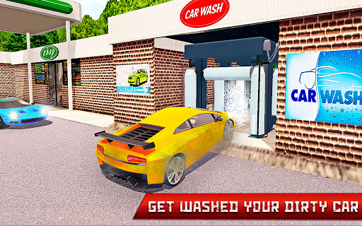 New Gas Station Car Driving Sim: Car Parking Games - Gameplay image of android game