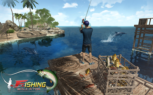 Reel Fishing Simulator 3D Game - Gameplay image of android game