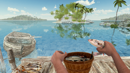 Reel Fishing Simulator 3D Game - Gameplay image of android game