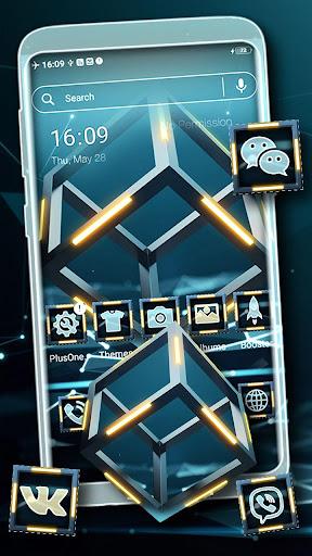 3D Cube Launcher Theme - Image screenshot of android app