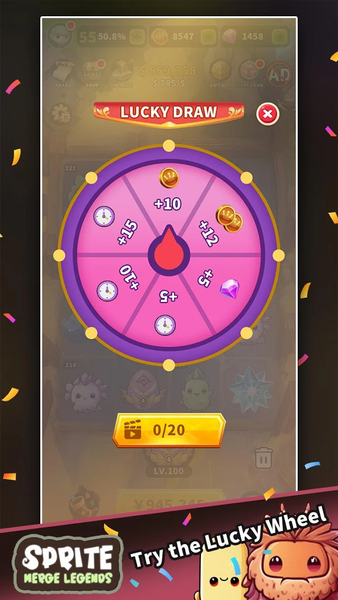Sprite Merge Legends - Gameplay image of android game