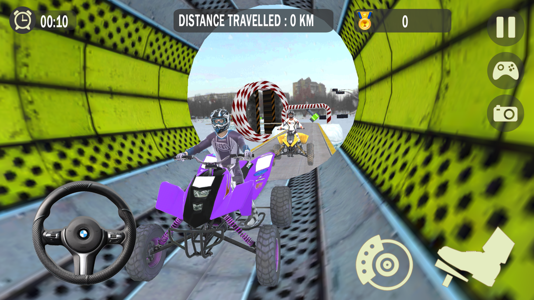 Impossible Snow ATV Bike Stunt - Image screenshot of android app