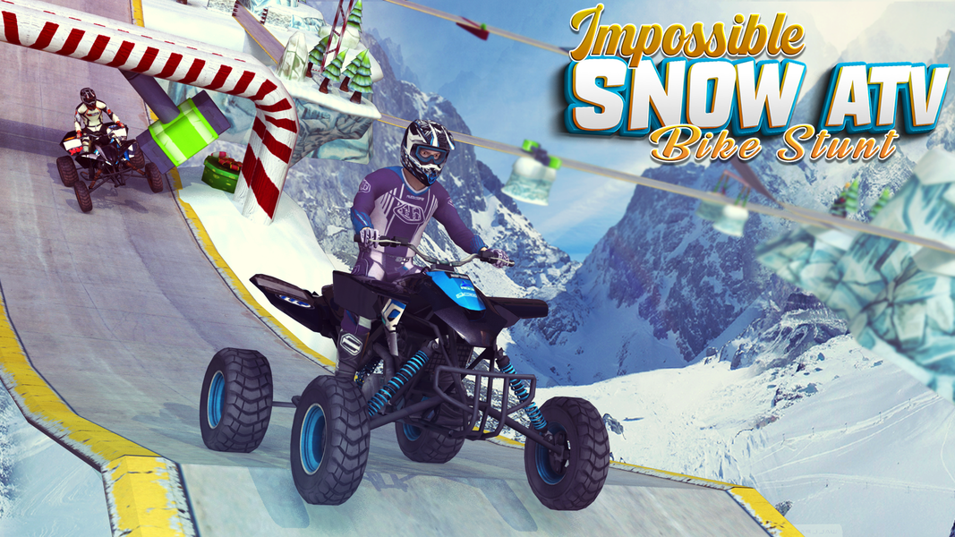 Impossible Snow ATV Bike Stunt - Image screenshot of android app