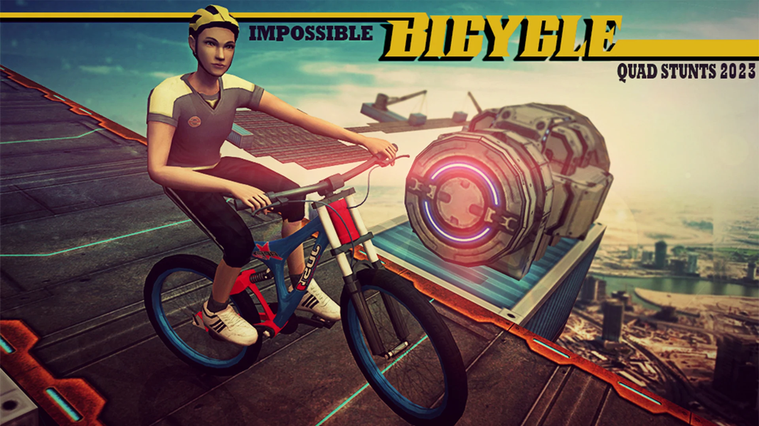 Impossible Bicycle Quad Stunts - Gameplay image of android game