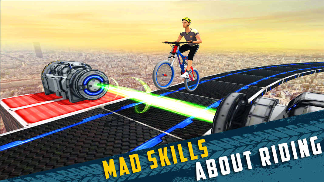 Impossible Bicycle Quad Stunts - Gameplay image of android game