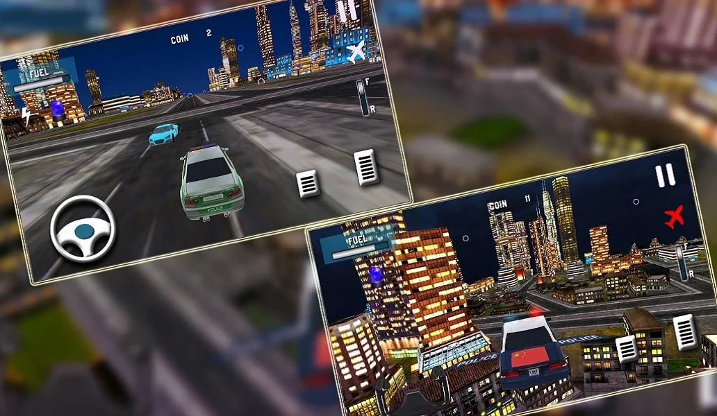 Sports Police Flying Car - Image screenshot of android app