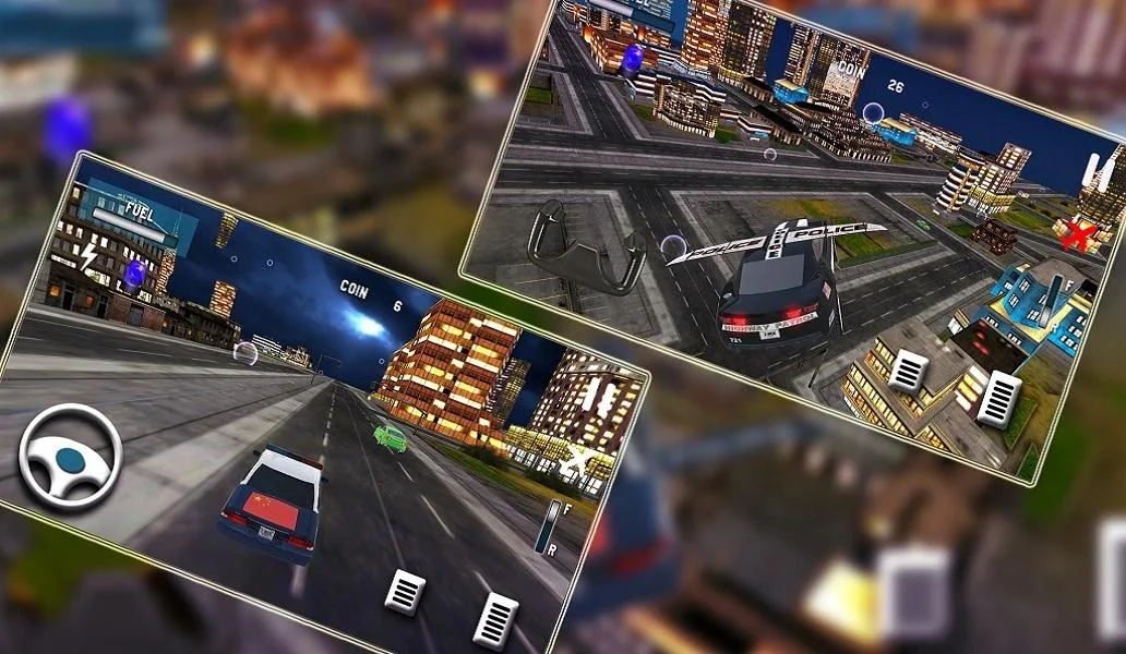 Sports Police Flying Car - Image screenshot of android app