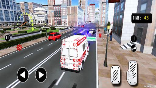 City Rescue Ambulance Emergenc - Gameplay image of android game
