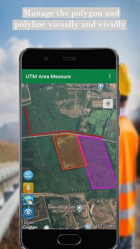 UTM Area Measure - Image screenshot of android app
