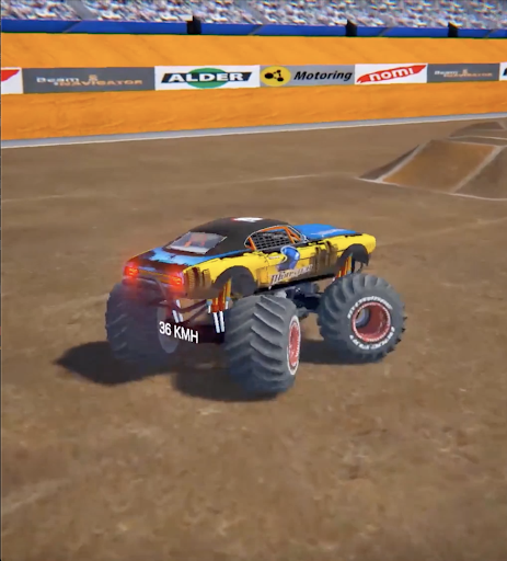 Monster Truck Stunt -Car Crash - Gameplay image of android game