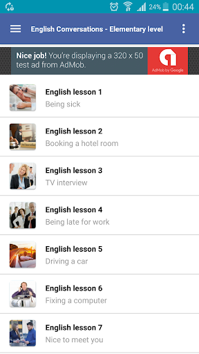 Learning English Conversation - عکس برنامه موبایلی اندروید