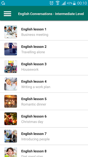 Learn English Conversation - عکس برنامه موبایلی اندروید