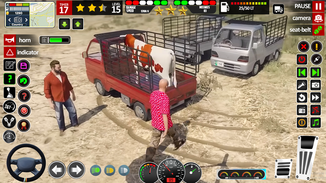 Wild Animal Truck Driver Game - Gameplay image of android game