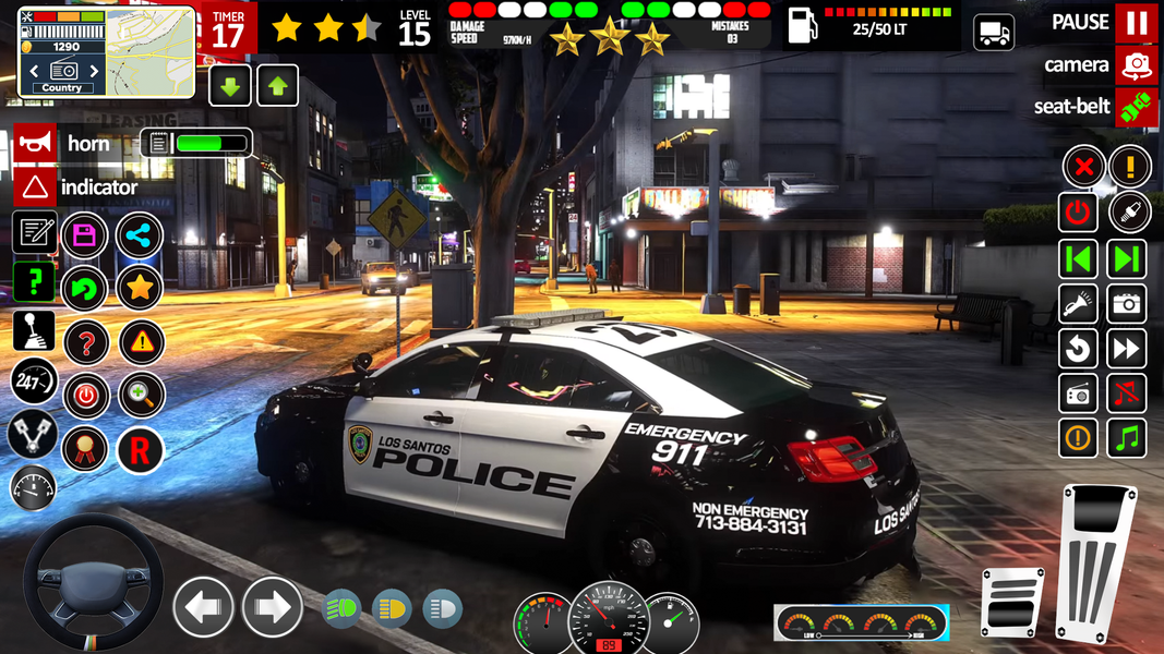 US Police Cop Car Chase Game - Gameplay image of android game