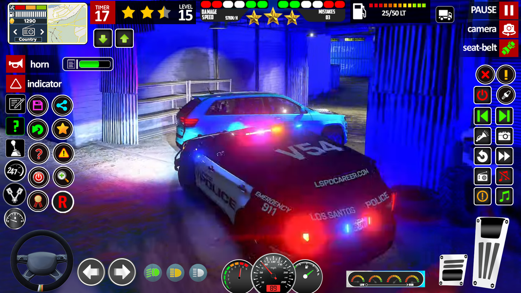 US Police Cop Car Chase Game - Gameplay image of android game