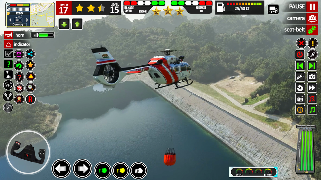Army Helicopter Simulator Game - Gameplay image of android game