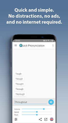 Quick Pronunciation - Image screenshot of android app