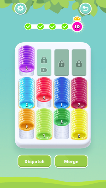 Coin Sort Puzzle - Color Game - Gameplay image of android game