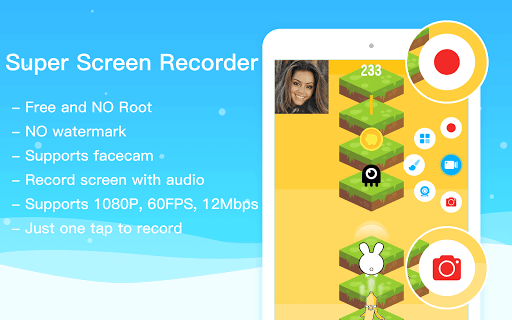 Super Screen Recorder – ضبط فیلم از صفحه‌ی گوشی - عکس برنامه موبایلی اندروید