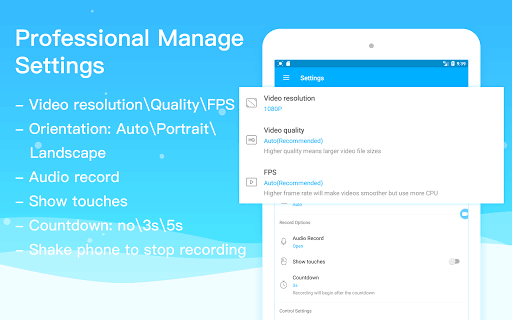 Super Screen Recorder – ضبط فیلم از صفحهی گوشی - عکس برنامه موبایلی اندروید