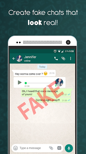 Fake Chat Maker - WhatsMessage - عکس برنامه موبایلی اندروید