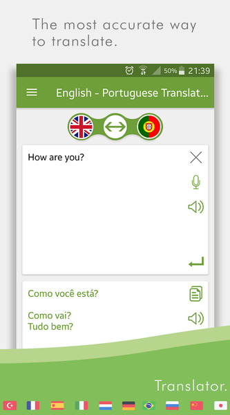English Portuguese Translator - عکس برنامه موبایلی اندروید