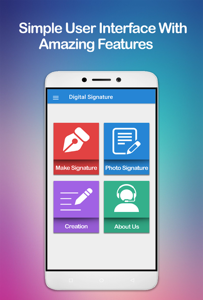Digital Signature - عکس برنامه موبایلی اندروید