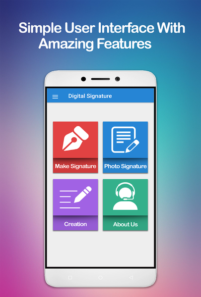 Digital Signature - Image screenshot of android app