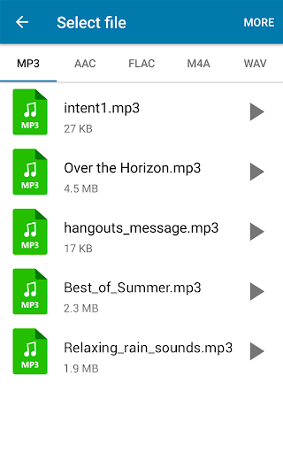 MP3 Converter (music ogg flac wav wma aac) - Image screenshot of android app