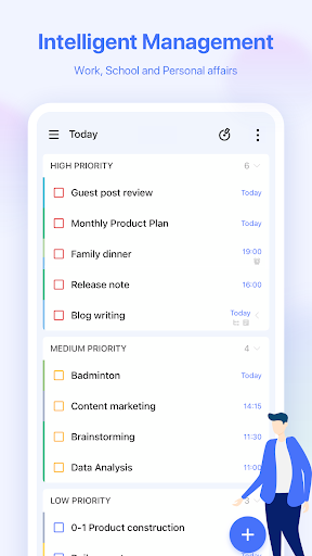 TickTick: To Do List with Reminder, Day Planner - عکس برنامه موبایلی اندروید