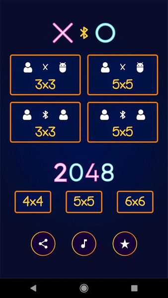Tic tac toe AI: XOXO Bluetooth - Gameplay image of android game