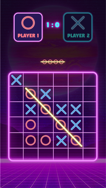 Tic Tac Toe: 2 Player XO Games - Gameplay image of android game