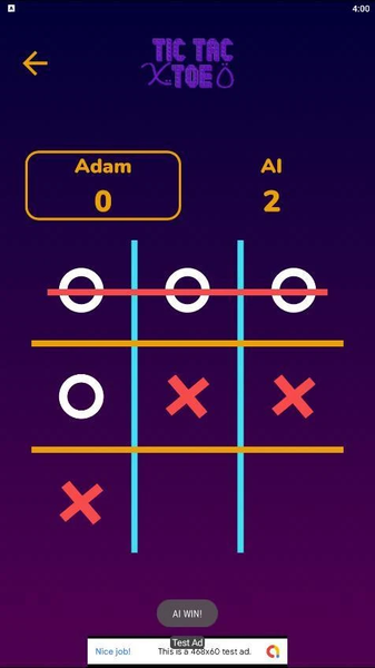 Tic Tac  XO Toe Game - X O - عکس برنامه موبایلی اندروید