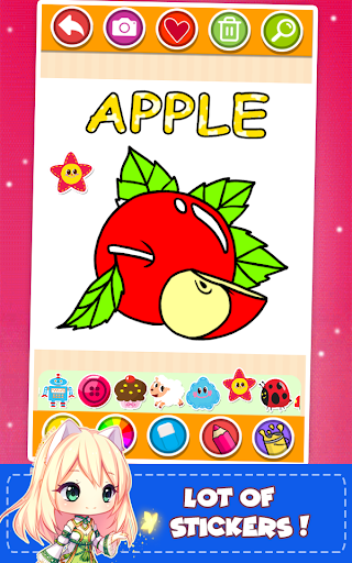 Fruits and Vegetables Coloring - Image screenshot of android app