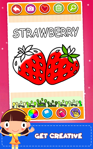 Fruits and Vegetables Coloring - Image screenshot of android app