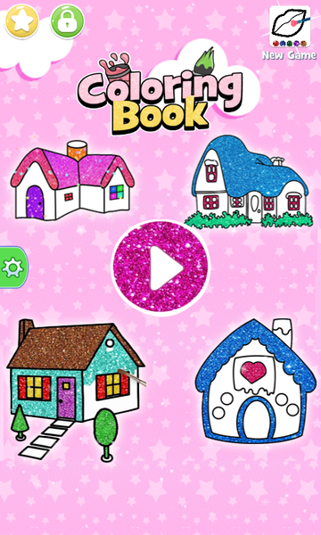 Glitter House Coloring - Image screenshot of android app