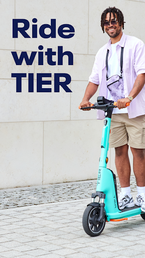 TIER Electric scooters - Image screenshot of android app