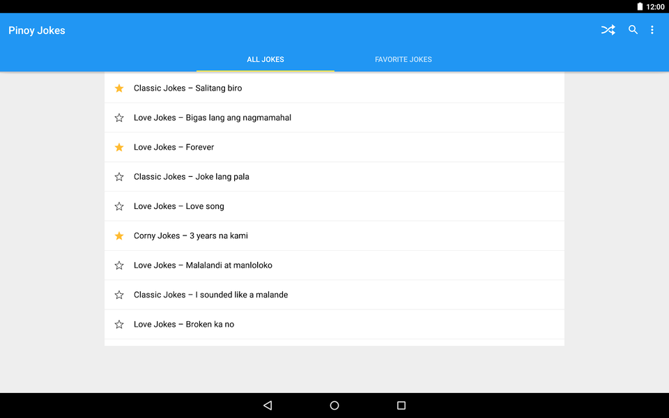 Pinoy Jokes - Image screenshot of android app