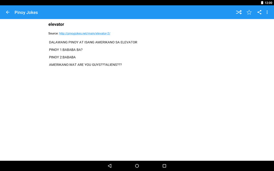 Pinoy Jokes - Image screenshot of android app