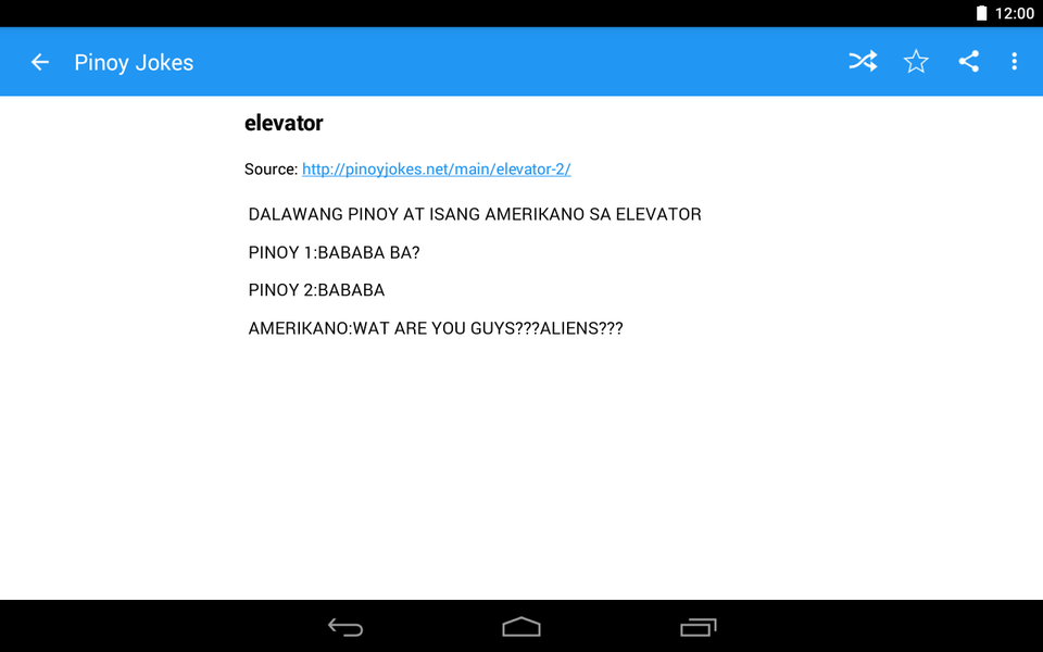 Pinoy Jokes - Image screenshot of android app